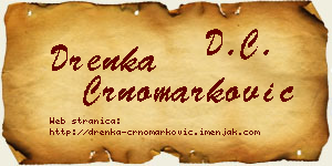 Drenka Crnomarković vizit kartica